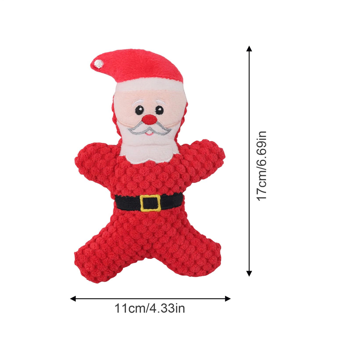Christmas Santa Squeaky Dog Toy
