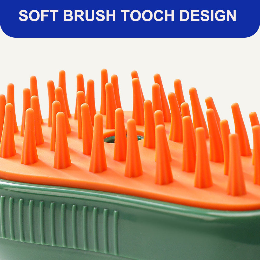 Steamy Cat Brush, Cute Banana shape Self Cleaning Steam Pet Brush for Cog Cat Rabbit