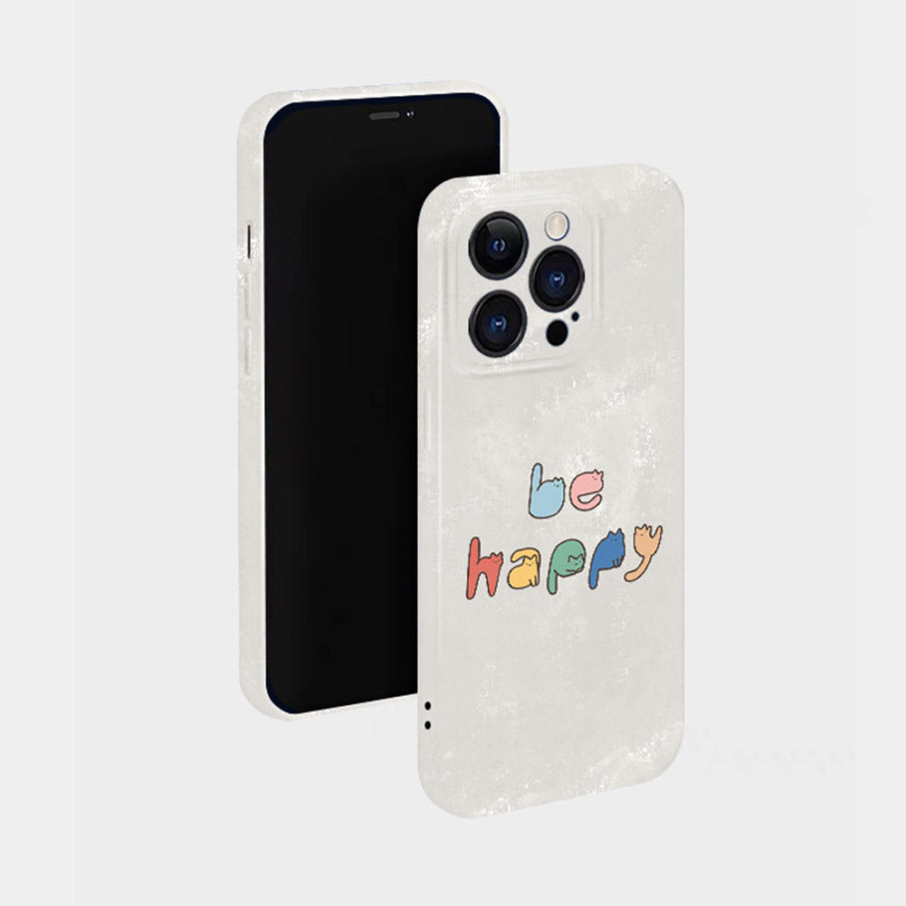 Cute Cat Phone Case for iPhone – Slim Frosted Hard Shell