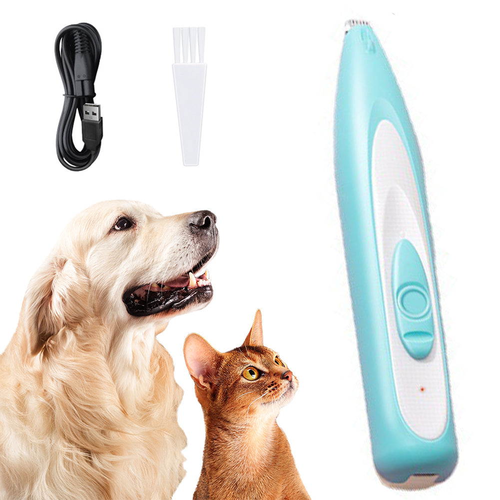 Cat Paw Trimmer with LED Light, 35DB Low Noise Cordless Cat Paw Trimmer for Puppy Kitten Small Pet