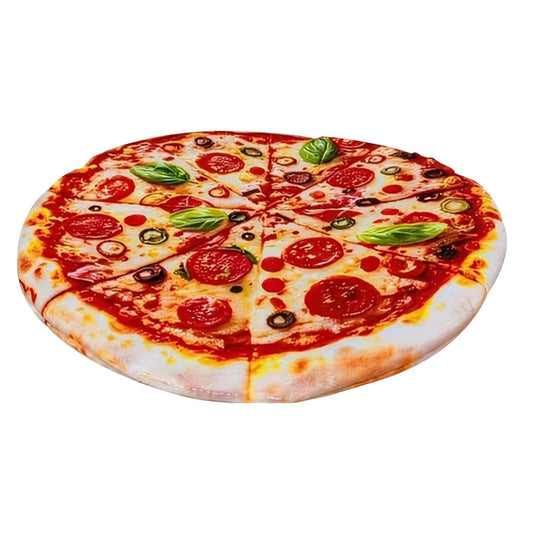 Pizza-Shaped Plush Squeaky Dog Toy