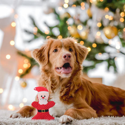 Christmas Santa Squeaky Dog Toy