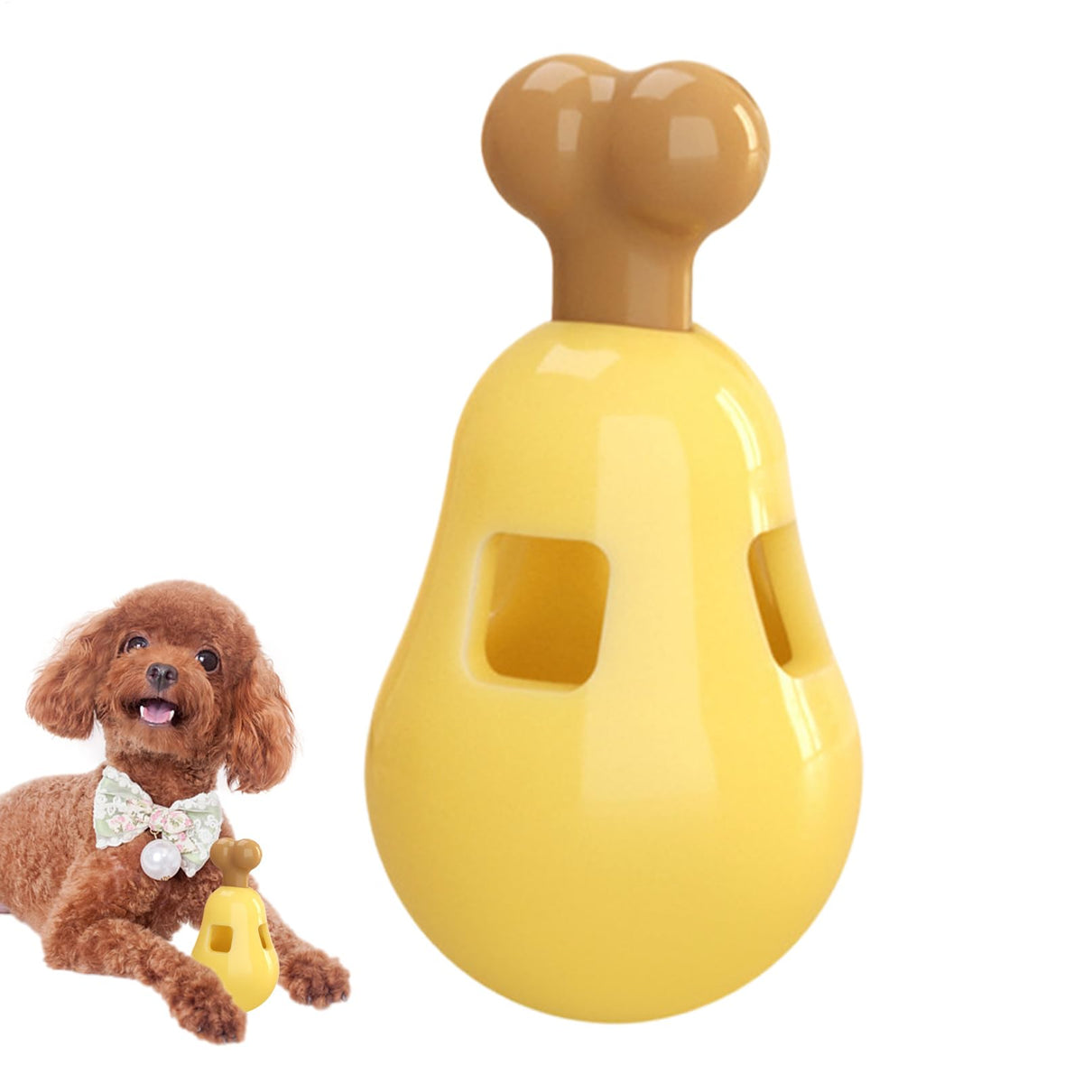 Wobble Chicken Leg Treat Dispenser Toy for Dogs & Cats