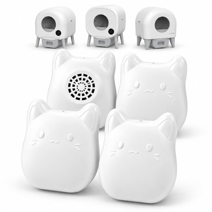 4-Pack Automatic Cat Litter Box Deodorizer – Fits Cumrige, Fumoi & More