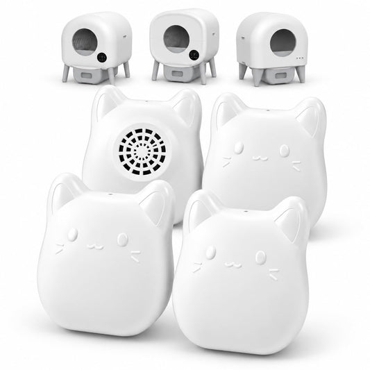 4-Pack Automatic Cat Litter Box Deodorizer – Fits Cumrige, Fumoi & More