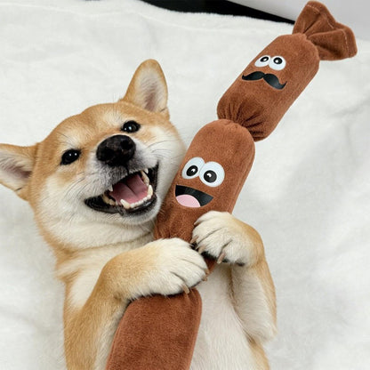 Plush Interactive Squeaky Sausage Dog Toy