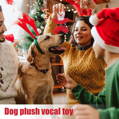 Christmas Santa Squeaky Dog Toy