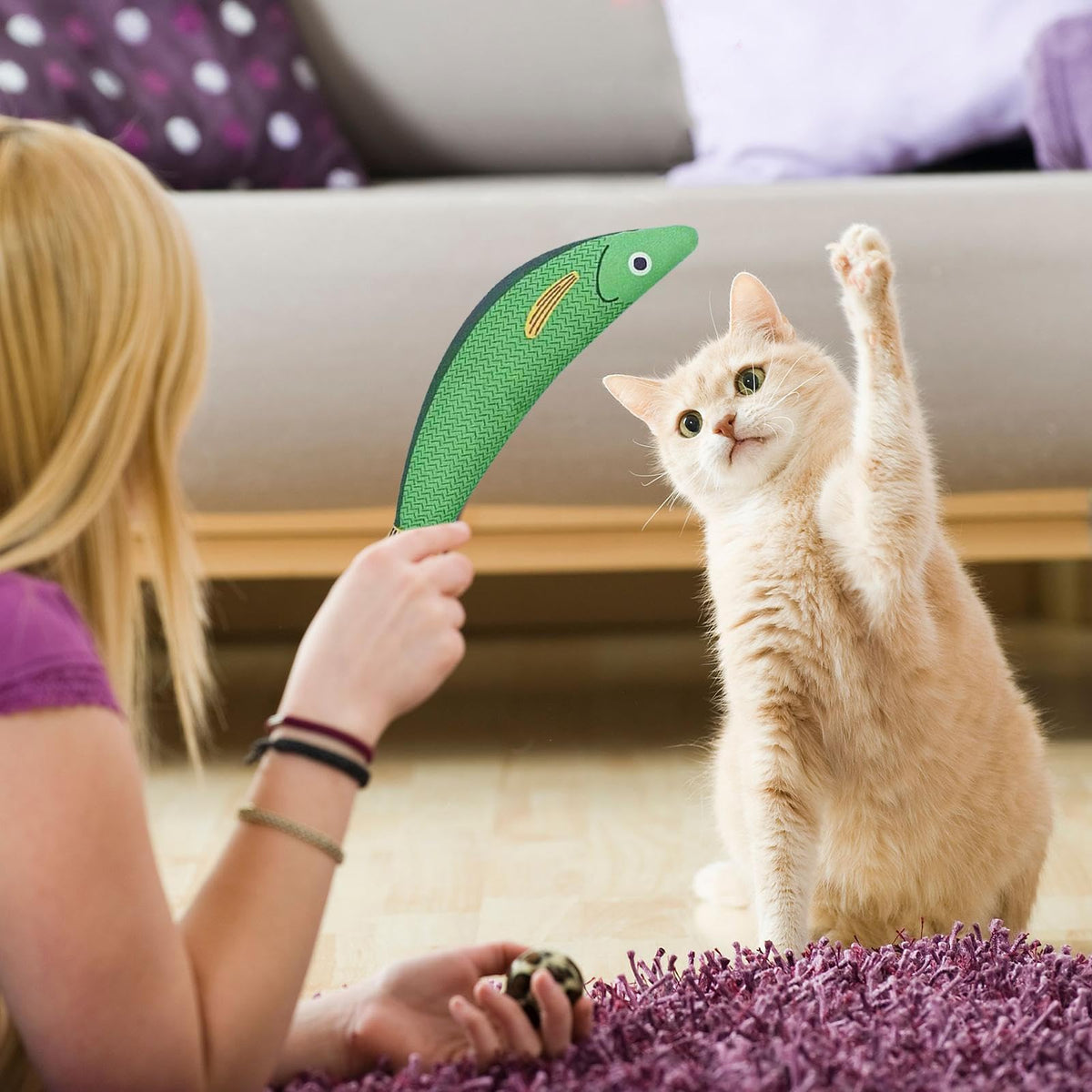 3-Pack Catnip Kicker Toys for Indoor Cats