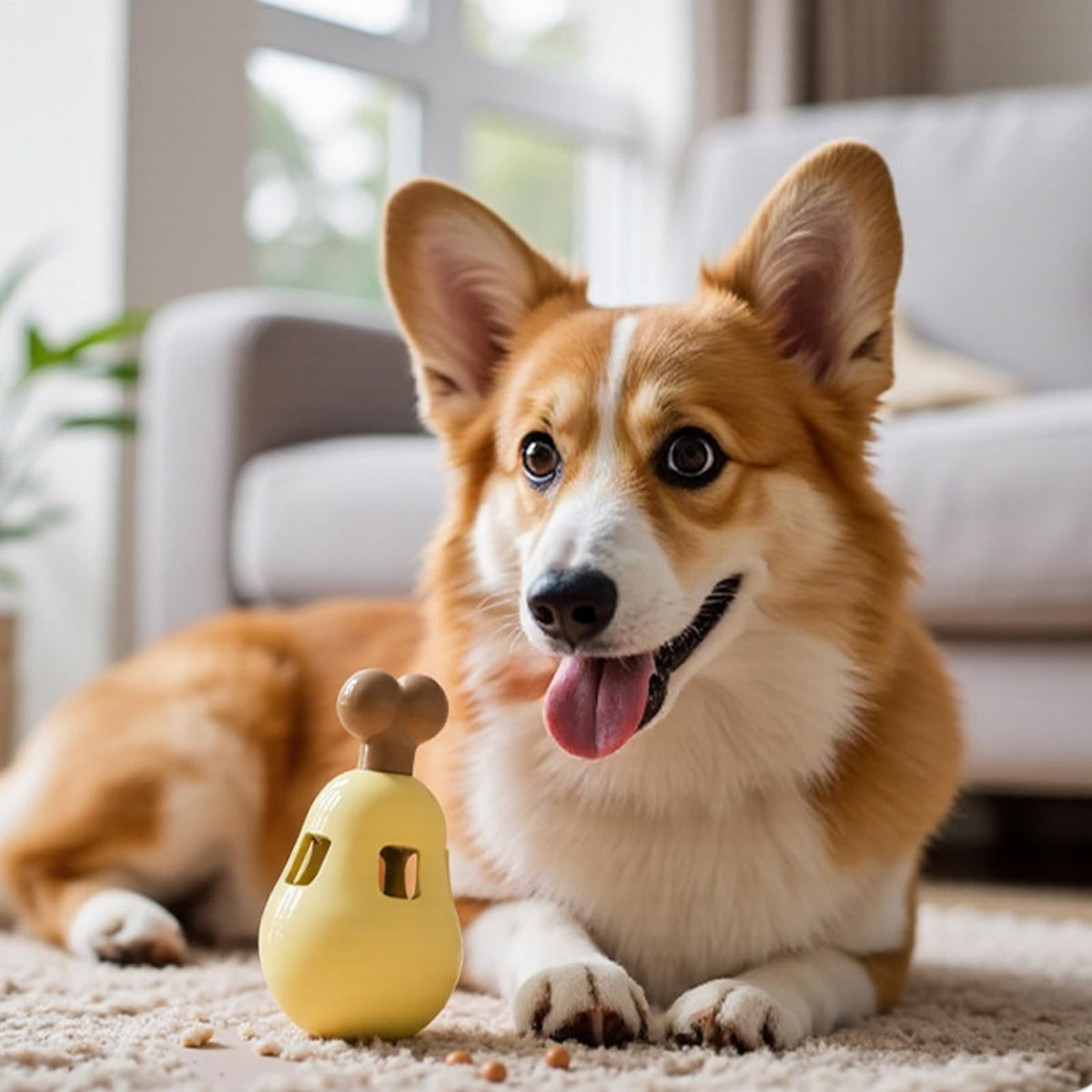 Wobble Chicken Leg Treat Dispenser Toy for Dogs & Cats
