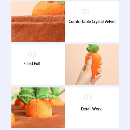 Snuffle Mat & Carrot Puzzle Toy for Dogs – Interactive Foraging & Treat Hide-and-Seek Game