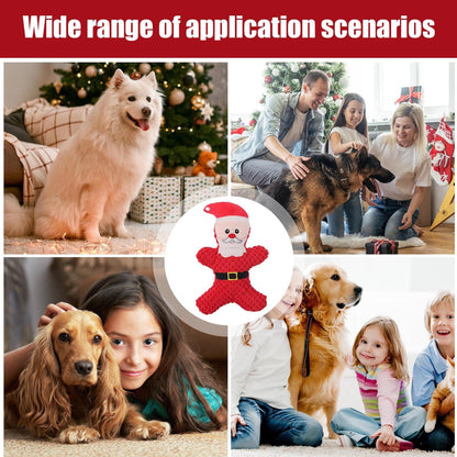 Christmas Santa Squeaky Dog Toy