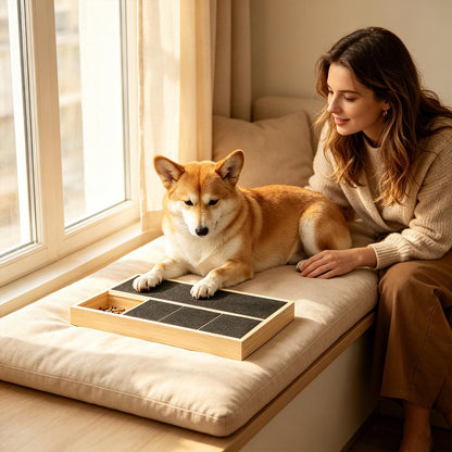 Dog Nail Scratch Pad with Treat Box
