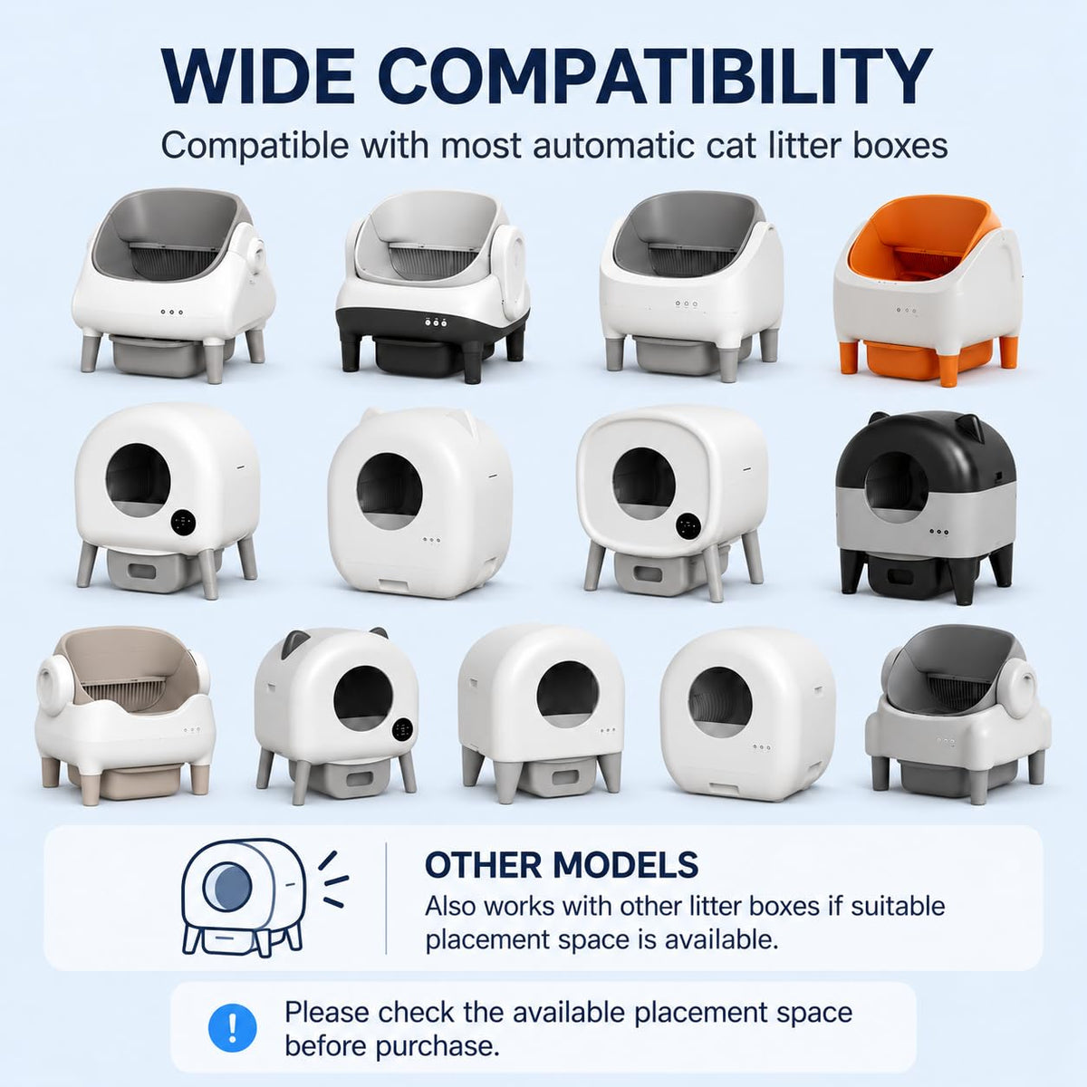 4-Pack Automatic Cat Litter Box Deodorizer – Fits Cumrige, Fumoi & More