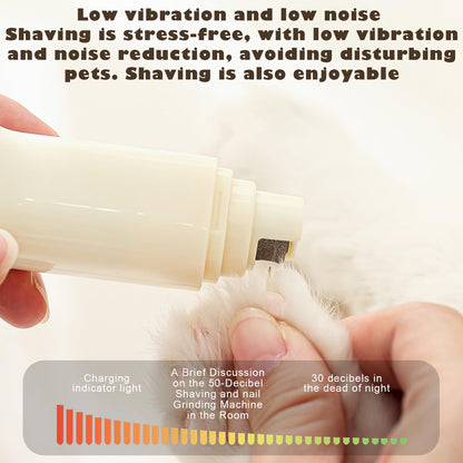 2-in-1 Dog Grooming Clippers & Nail Grinder with LED Light
