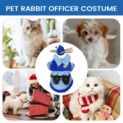 Police Officer Puppy Costume with Detachable Pocket
