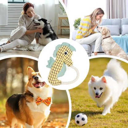 Plush Squeaky Dog Toys for Interactive Play