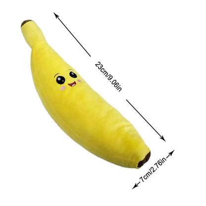 Plush Banana Squeaky Dog Toy