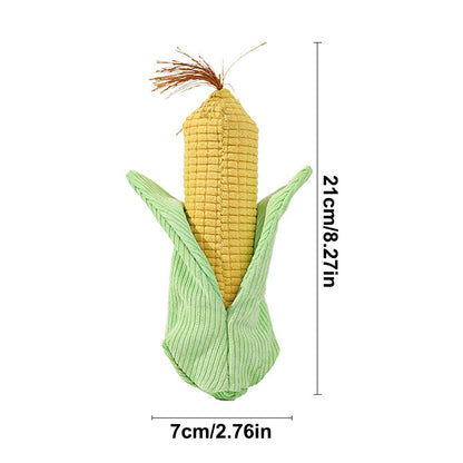 Corn Shaped Squeaky Dog Toy