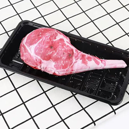 Steak-Shaped Squeaky Dog Toy
