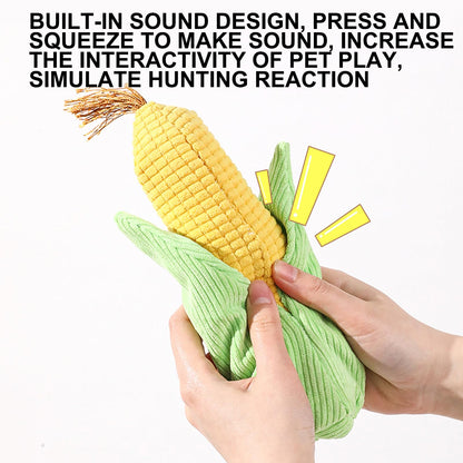 Corn Shaped Squeaky Dog Toy