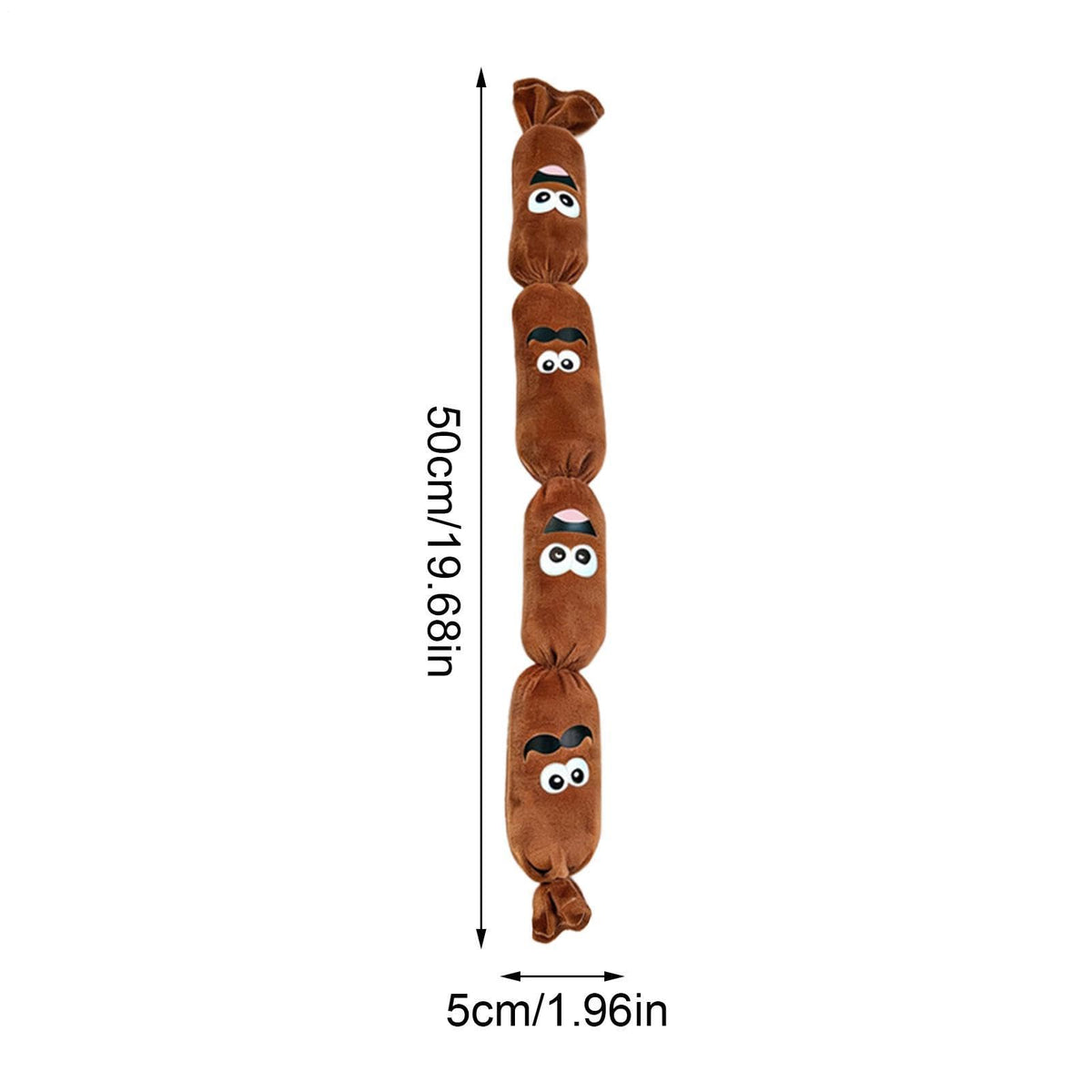 Plush Interactive Squeaky Sausage Dog Toy