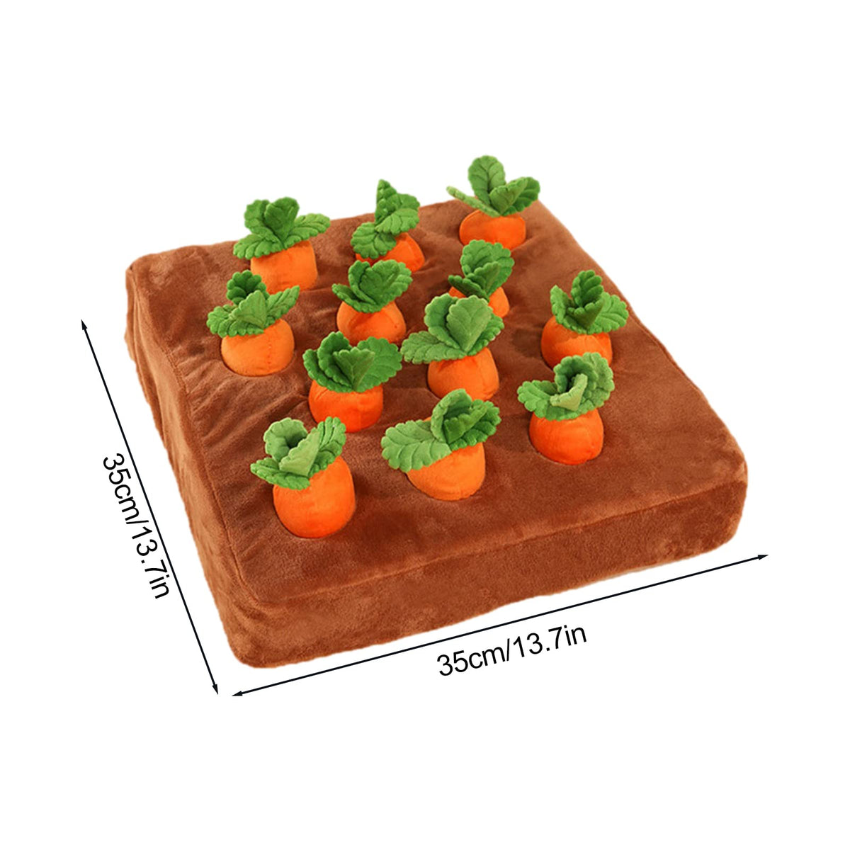 Snuffle Mat & Carrot Puzzle Toy for Dogs – Interactive Foraging & Treat Hide-and-Seek Game