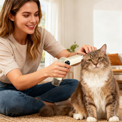 2-in-1 Dog Grooming Clippers & Nail Grinder with LED Light