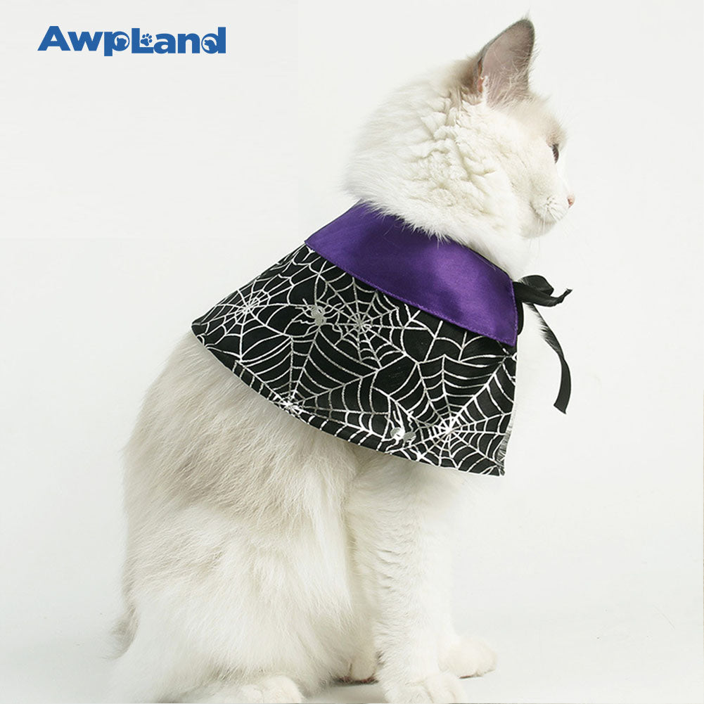 ハロウィン猫マントと魔女帽子、小型犬、中型犬、大型犬、猫用コスプレドレス、パーティーデコレーション