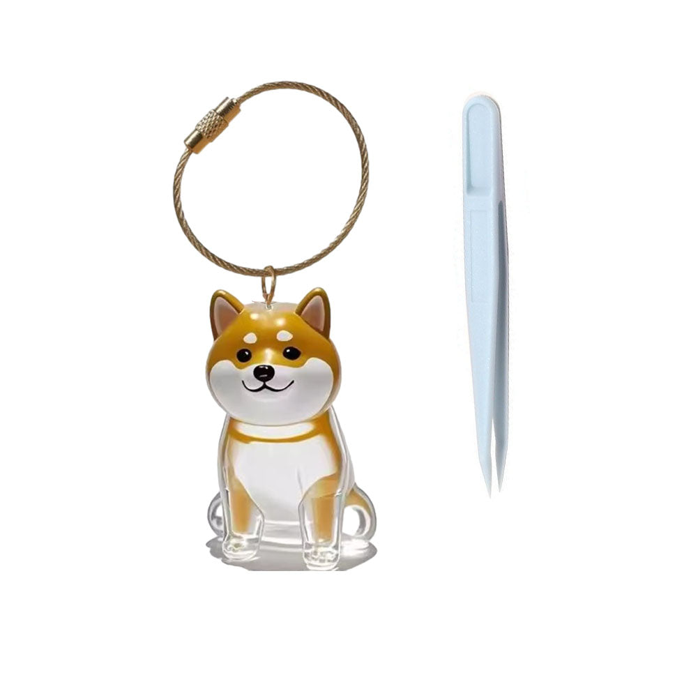 Portable Dog Hairs Storage Bottle with Chain, Memorial Dog Hair Keepsake for Paw Parents