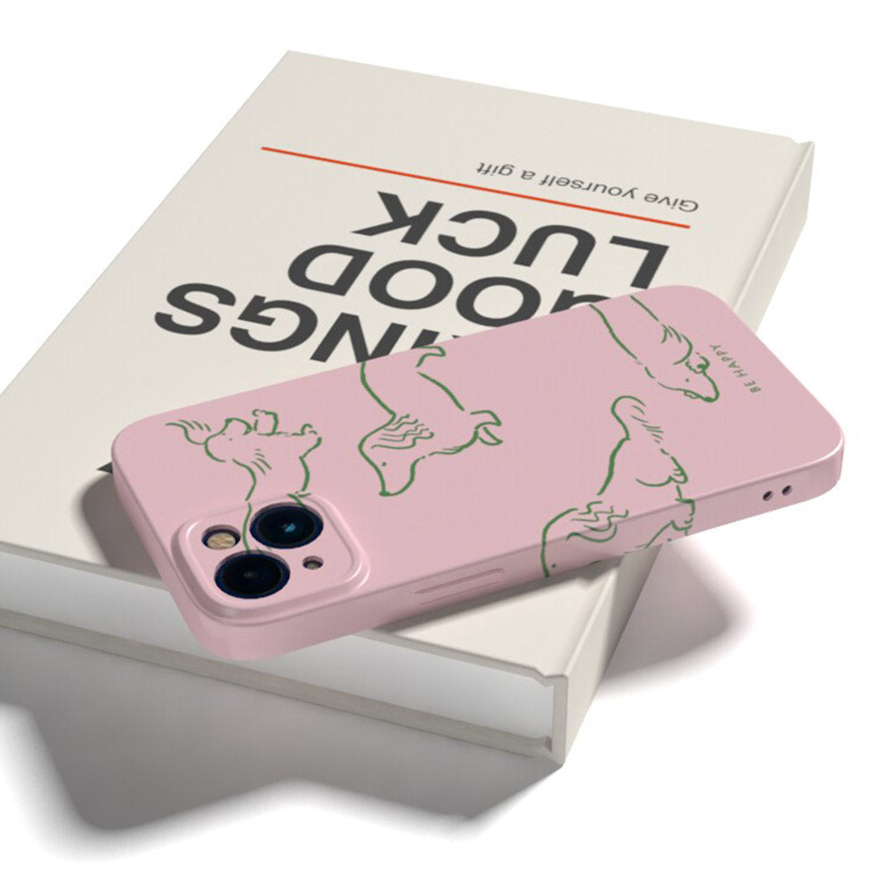 Cute Dog Phone Case for iPhone – Slim Frosted Hard Shell