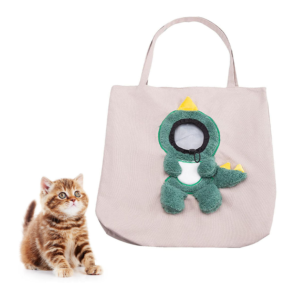 Cute Lion Shaped Cat Carriers Bag with Outcrop Design for Small Dog and Cat