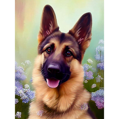 Dog Diamond Painting Kit, 30 × 40 cm