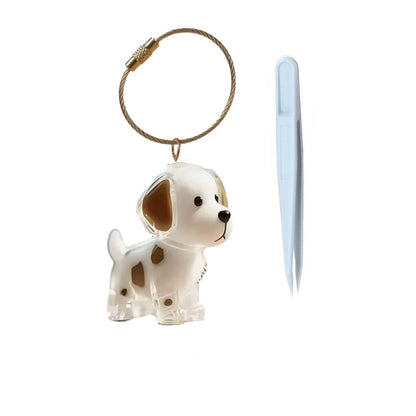 Portable Dog Hairs Storage Bottle with Chain, Memorial Dog Hair Keepsake for Paw Parents