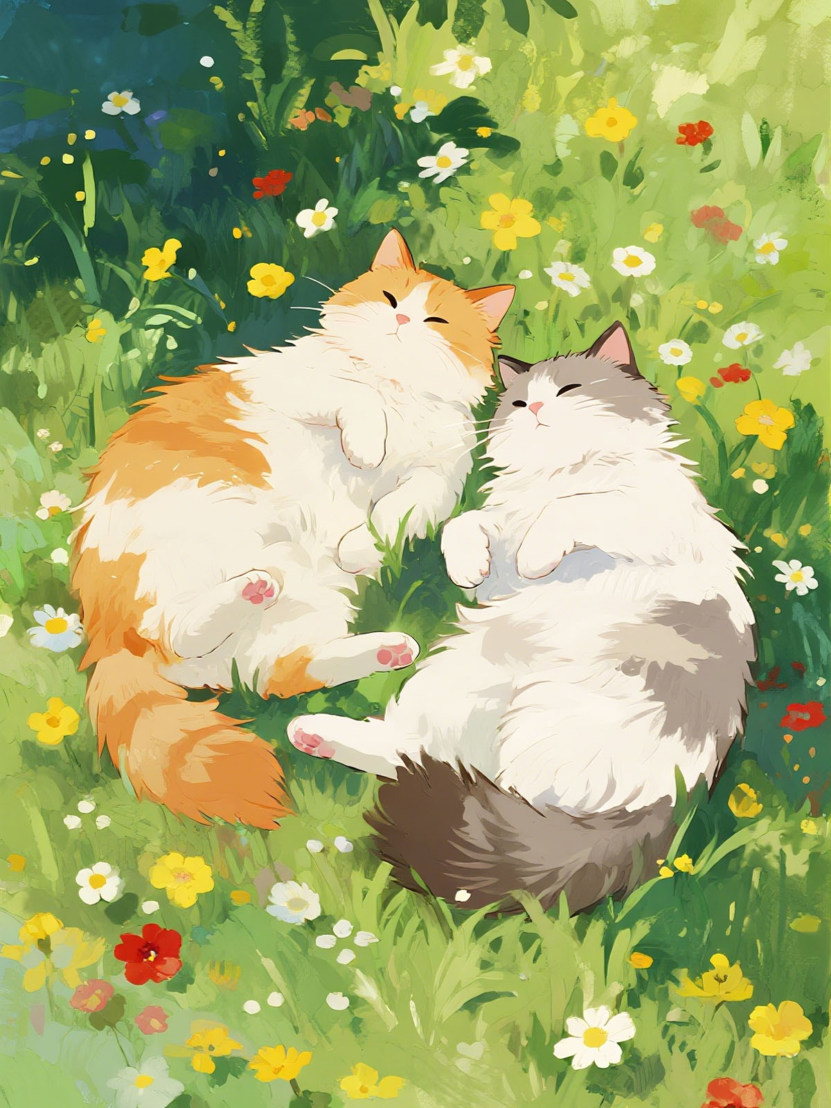 Cat Diamond Painting Kit, 30 × 40 cm