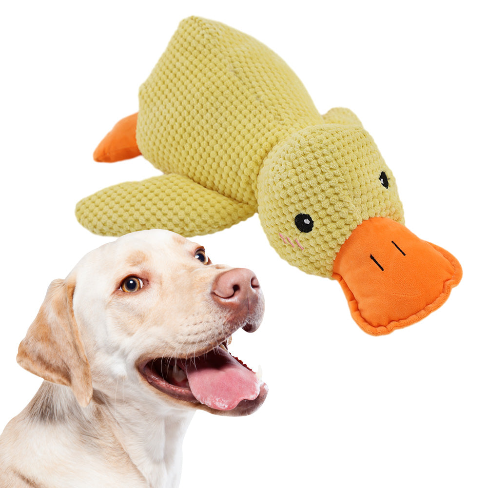 Cute Duck Plush Squeaky Dog Toys for Small, Medium and Large Dogs