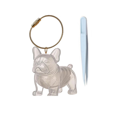 Portable Dog Hairs Storage Bottle with Chain, Memorial Dog Hair Keepsake for Paw Parents