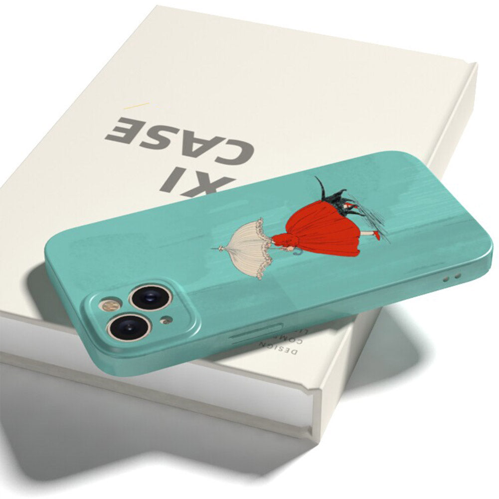 Cute Cat Phone Case for iPhone – Slim Frosted Hard Shell