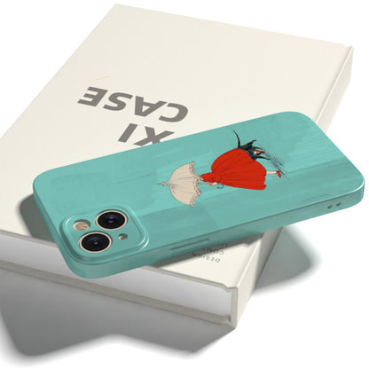 Cute Cat Phone Case for iPhone – Slim Frosted Hard Shell
