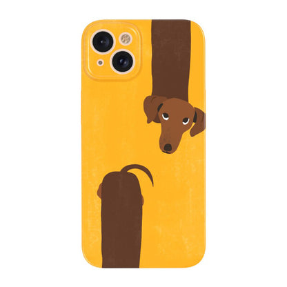 Cute Dog Phone Case for iPhone – Slim Frosted Hard Shell