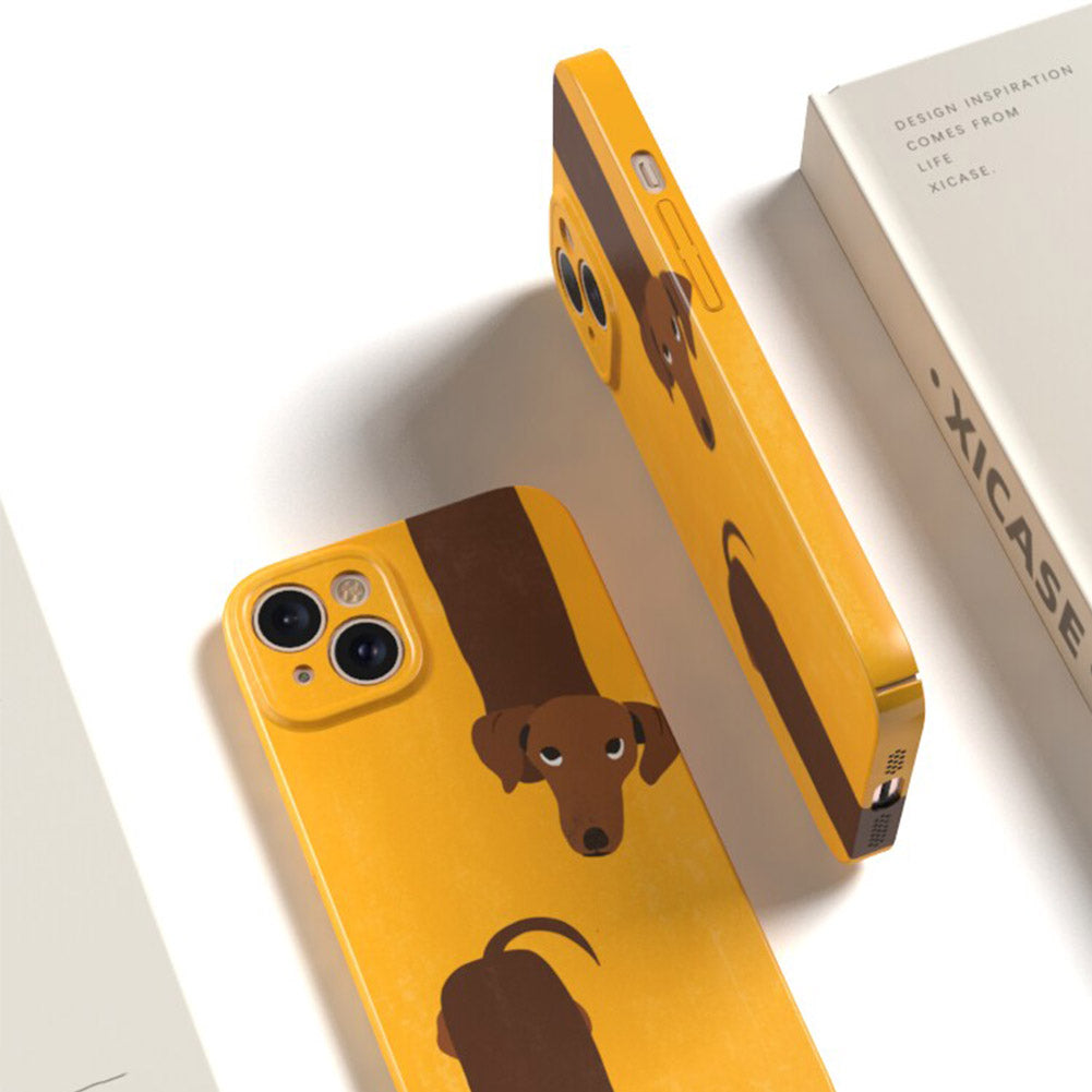 Cute Dog Phone Case for iPhone – Slim Frosted Hard Shell