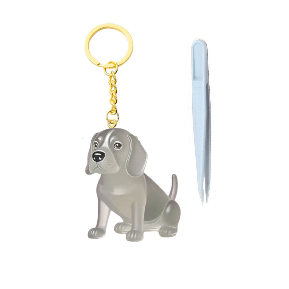 Dog Hair Keepsake Keychain – Pet Memorial Keepsake for Dog Owners