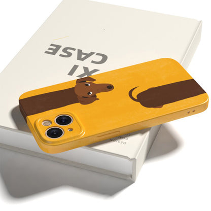 Cute Dog Phone Case for iPhone – Slim Frosted Hard Shell