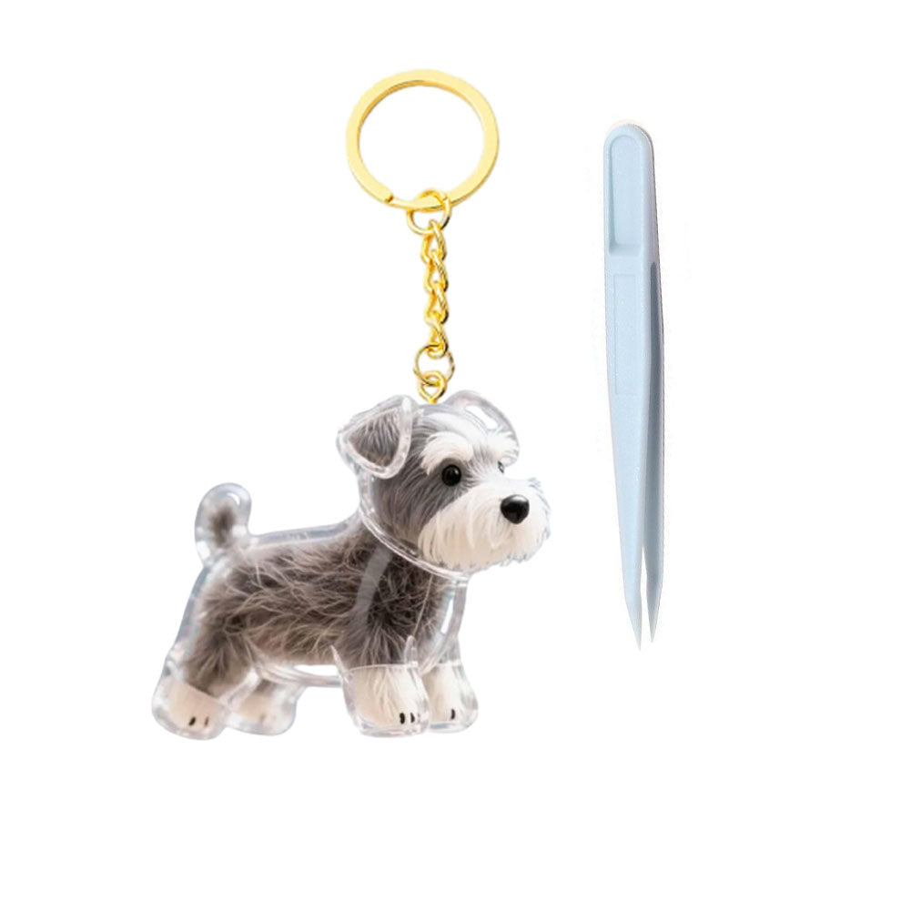 Dog Hair Keepsake Keychain – Pet Memorial Keepsake for Dog Owners