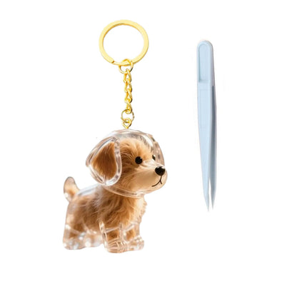 Dog Hair Keepsake Keychain – Pet Memorial Keepsake for Dog Owners