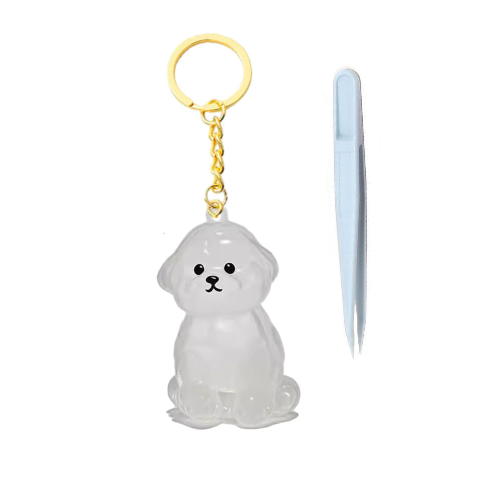 Dog Hair Keepsake Keychain – Pet Memorial Keepsake for Dog Owners