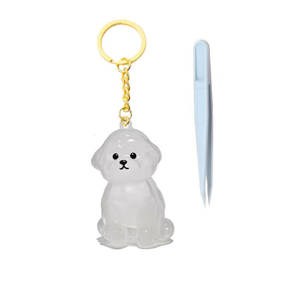 Dog Hair Keepsake Keychain – Pet Memorial Keepsake for Dog Owners