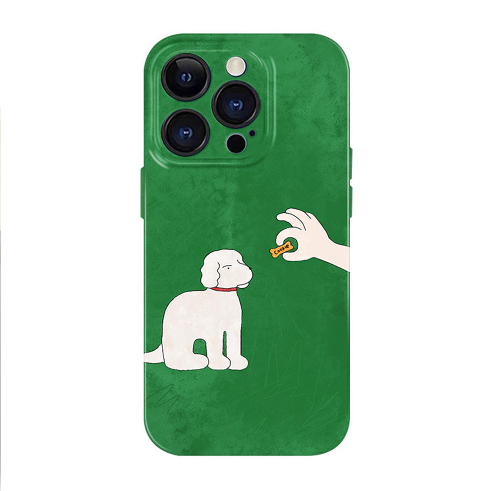 Cute Dog Phone Case for iPhone – Slim Frosted Hard Shell