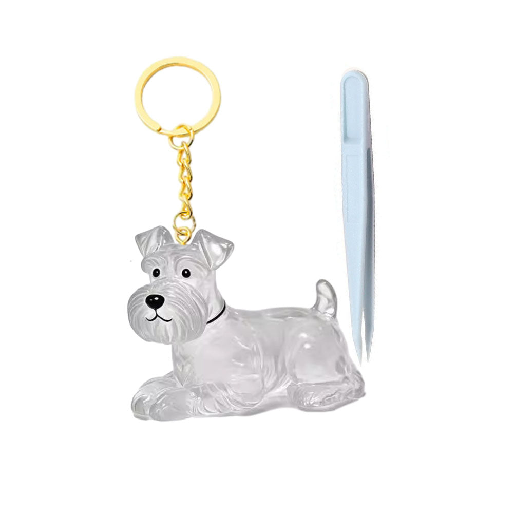 Dog Hair Keepsake Keychain – Pet Memorial Keepsake for Dog Owners
