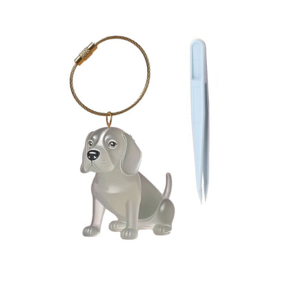 Portable Dog Hairs Storage Bottle with Chain, Memorial Dog Hair Keepsake for Paw Parents