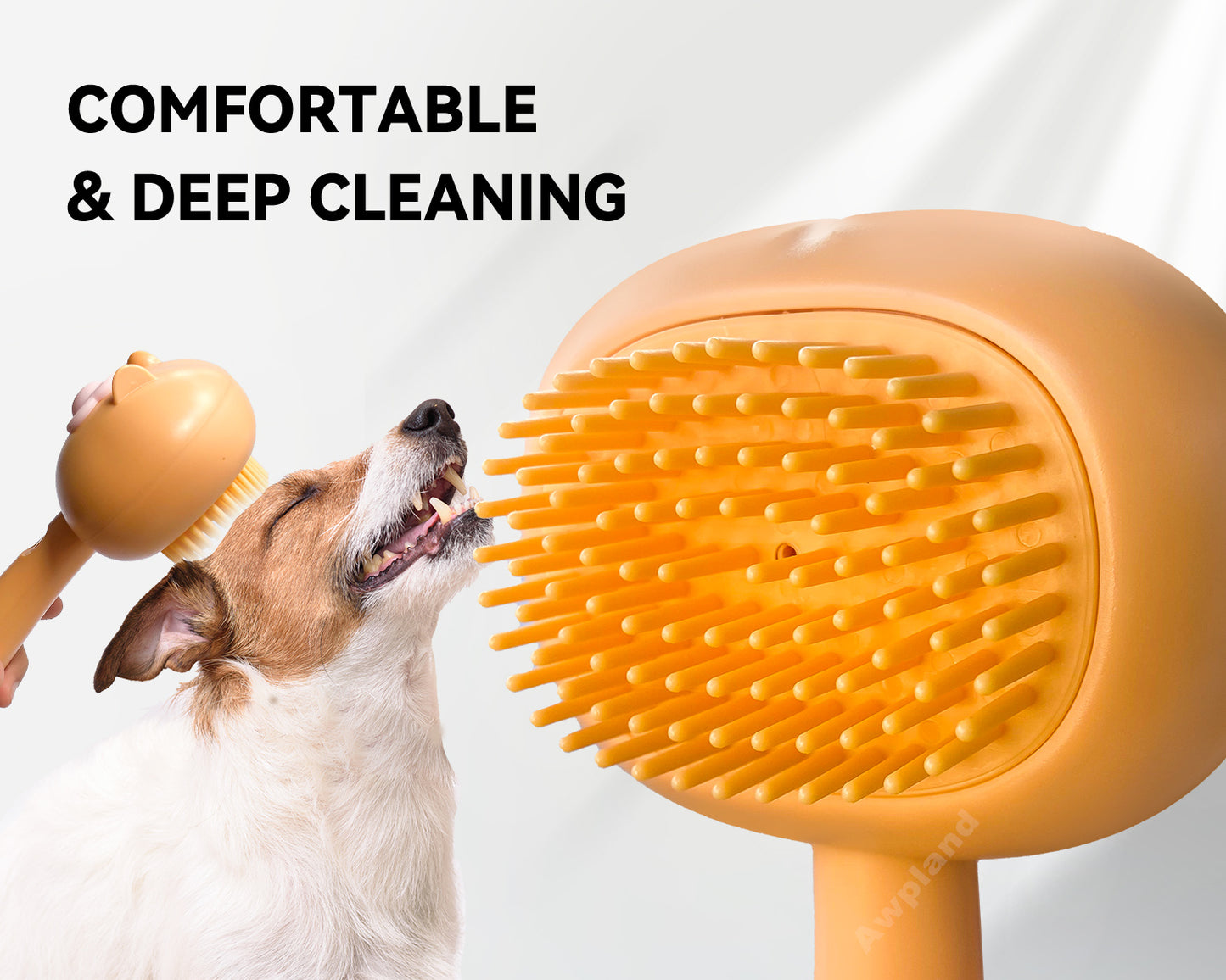 Pet Shampoo Dispenser Brush Dog Shower Brush for Bathing